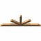 Ekena Millwork Saratoga Smooth Timber Gable Bracket, Western Red Cedar, 72"W x 24"H x 3 1/2"D x 3 1/2"F, 8/12 Pitch GBW072X24X0404SAR00SWR - alternate 2